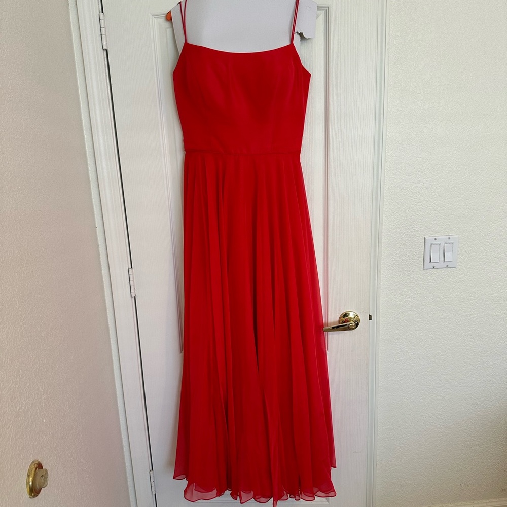 Elegant Sherrie Hill Red Prom Dress. Excellent condition- Laced back-Cleaned-12
